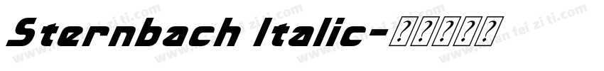 Sternbach Italic字体转换